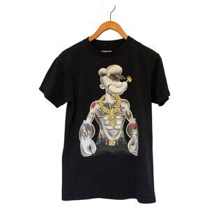 Popeye Black S/S T-Shirt Men's S
